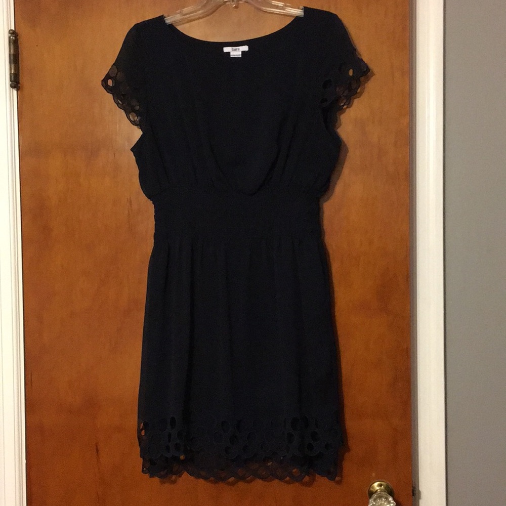 Bar III Navy cap sleeve dress, size XL